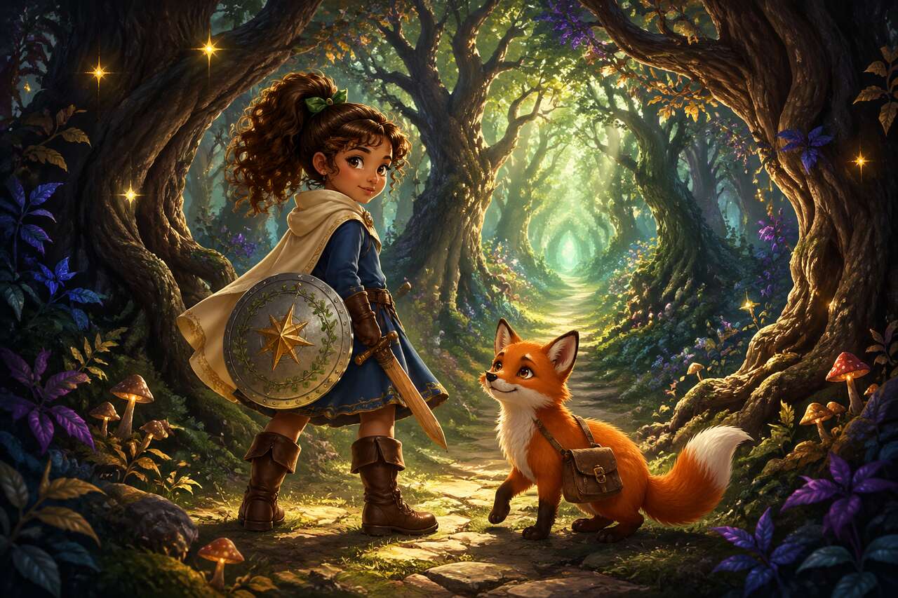 Dans la forêt enchantée, Lily rencontre Milo le renard parlant