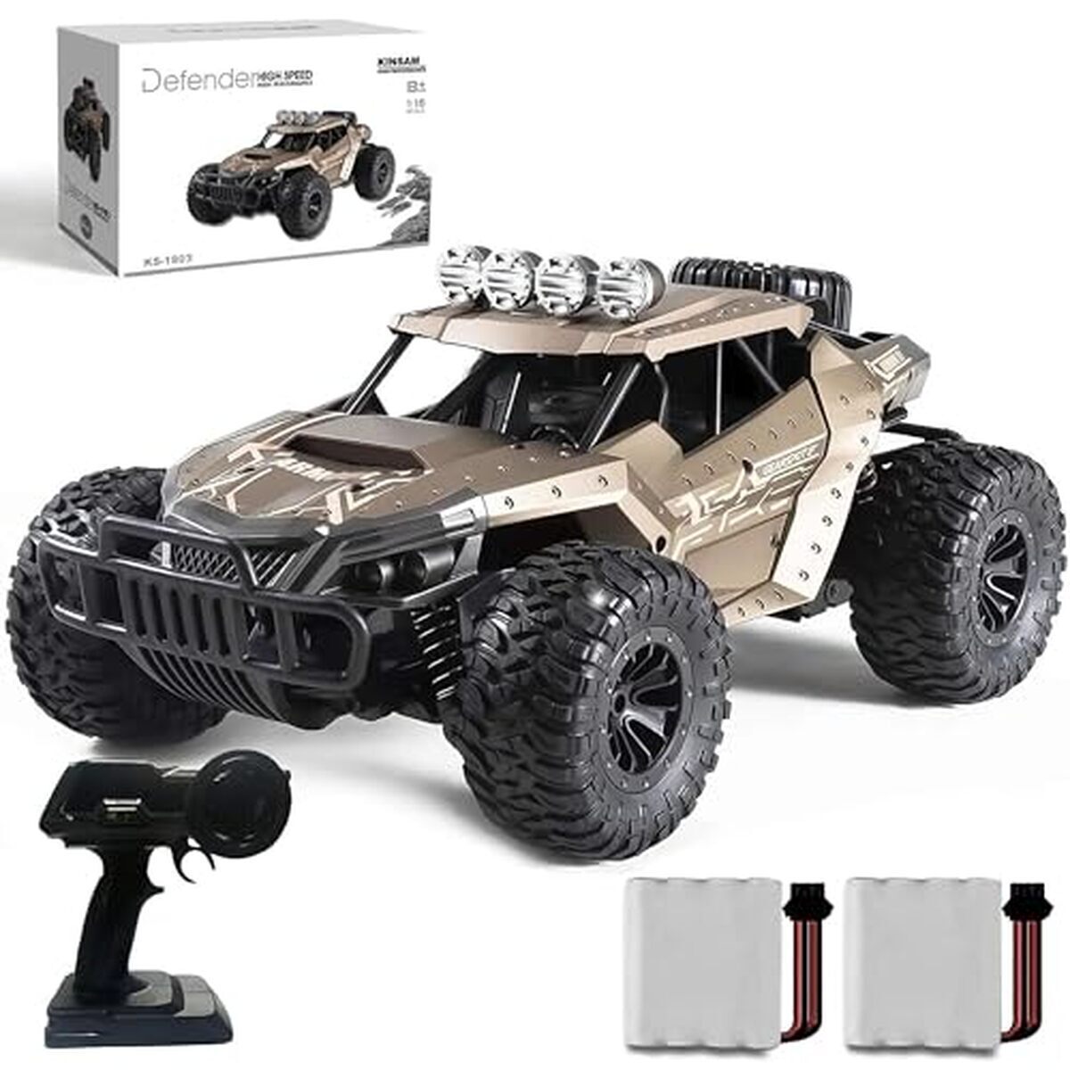Test du monster truck KINSAM 1/16 : performance époustouflante à 25 km/h
