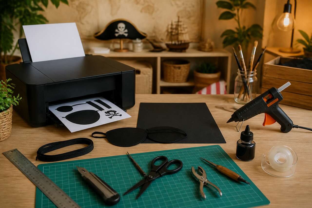 Œillère de pirate à imprimer : accessoire DIY enfant