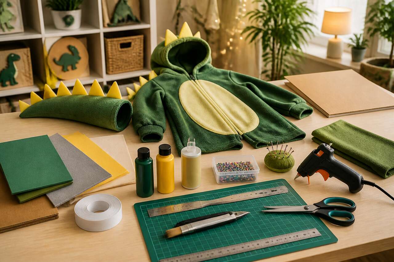 Déguisement dinosaure : fabrication facile pour enfants