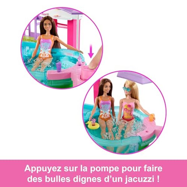 Découvrez notre test détaillé du coffret piscine de rêve barbie JKG83 : caractéristiques, qualité et avis pour cette maison de poupée avec jeux d'eau.