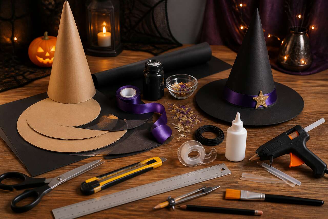 Costume d'Halloween : comment fabriquer un chapeau de sorcière ?