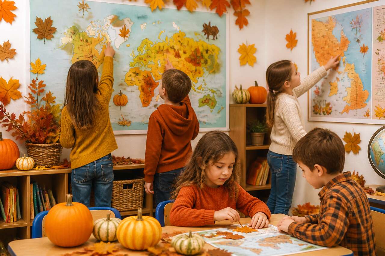 Créer des cartes thématiques autour de l'automne
