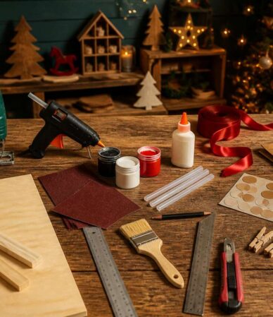 DIY calendrier de l'Avent : cheminée du père Noël à fabriquer