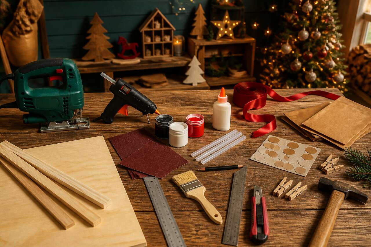 DIY calendrier de l'Avent : cheminée du père Noël à fabriquer