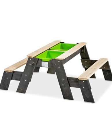 Test de la table de jeu Aksent d'EXIT TOYS : sable, eau et pique-nique en un