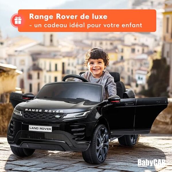 Découvrez notre test détaillé de la babyCar Range Rover Evoque, la voiture électrique pour enfant idéale. Avis, caractéristiques et prix de ce véhicule électrique junior.